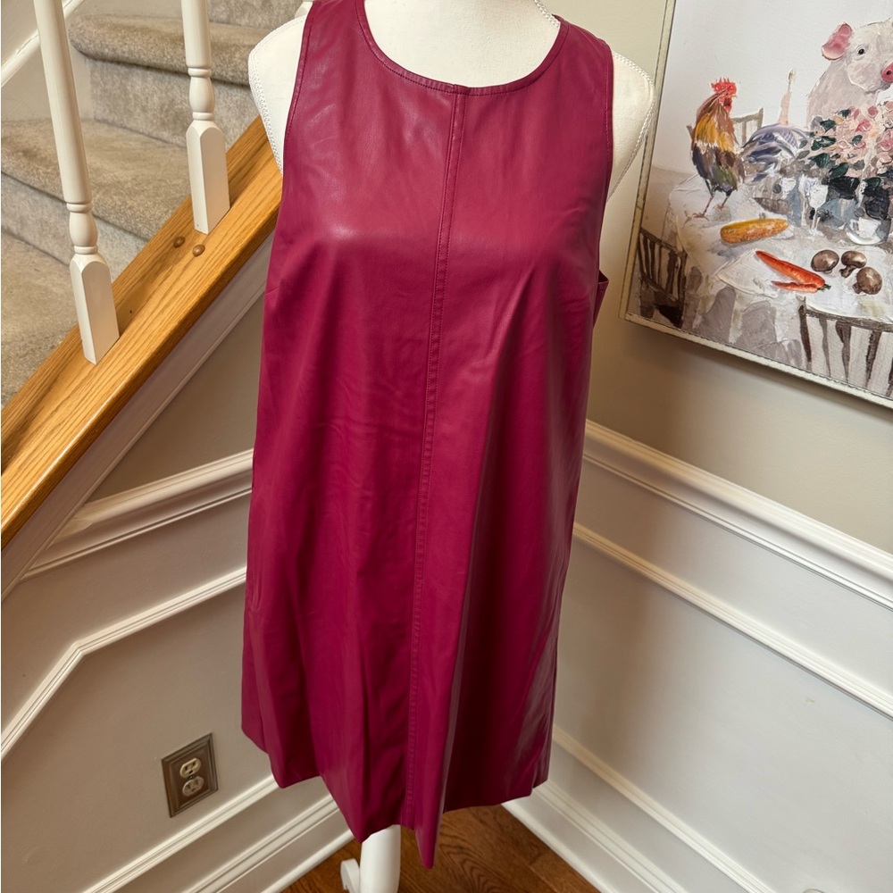 J.Crew faux leather shift